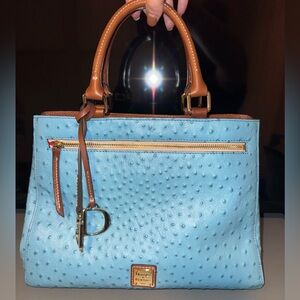 Dooney & Bourke Blue and Tan Women's Bag